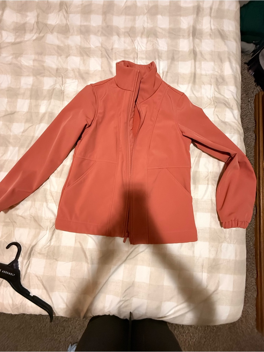 Time and Tru Coral Zip-Front Utility Jacket
